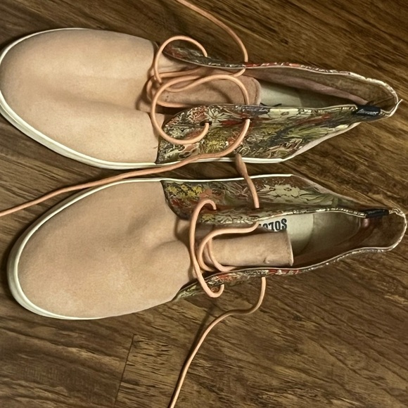 Soludos Floral Derby Garden Party Green Pink - Picture 2 of 5